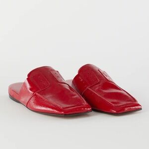 Tibi Granger slide in cherry red - size 37.5 - only tried on around house